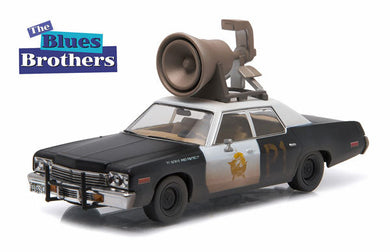 Greenlight 86423 1/43 Scale The Bluesmobile - 1974 Chicago Police Dodge Monaco
