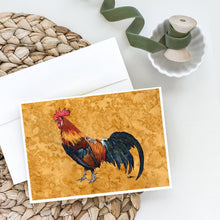 Load image into Gallery viewer, Rooster Greeting Cards -  Blank Note Cards – 8-Pack of Artist-Designed Cards with Envelopes