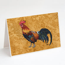 Load image into Gallery viewer, Rooster Greeting Cards -  Blank Note Cards – 8-Pack of Artist-Designed Cards with Envelopes