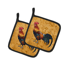 Load image into Gallery viewer, Rooster Pot Holders - Set of 2 Decorative Kitchen Helpers | Made in the USA 8651PTHD
