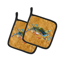 Load image into Gallery viewer, Crab Pot Holders - Set of 2 Decorative Kitchen Helpers | Made in the USA 8655PTHD