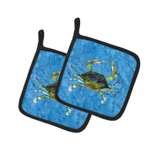 Load image into Gallery viewer, Crab Pot Holders - Set of 2 Decorative Kitchen Helpers | Made in the USA 8656PTHD