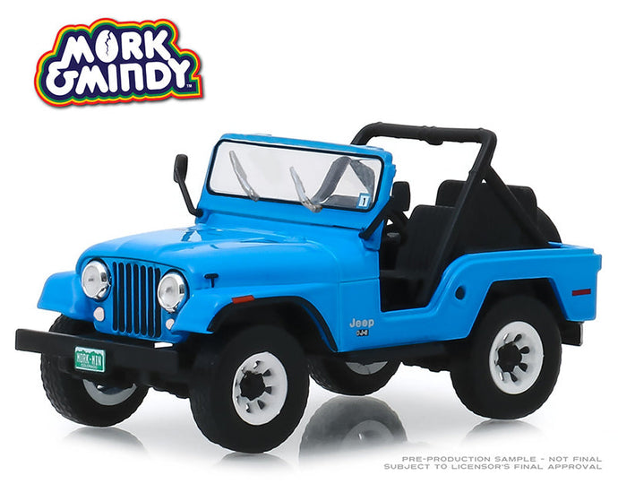 Greenlight 86570 1/43 Scale 1972 Jeep CJ-5 - Mork & Mindy TV