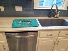 Load image into Gallery viewer, Crab Dish Drying Mat – Absorbent, Artistic Kitchen Essentials 8657DDM