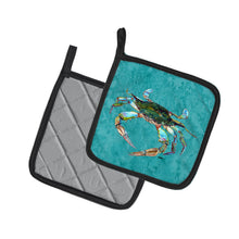 Load image into Gallery viewer, Crab Pot Holders - Set of 2 Decorative Kitchen Helpers | Made in the USA 8657PTHD