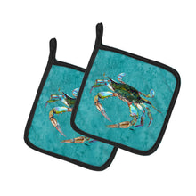 Load image into Gallery viewer, Crab Pot Holders - Set of 2 Decorative Kitchen Helpers | Made in the USA 8657PTHD