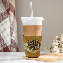 Load image into Gallery viewer, Shells on gold Cup Hugger - Reusable Party Cup Sleeve with Personality