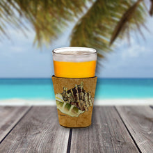 Load image into Gallery viewer, Shells on gold Cup Hugger - Reusable Party Cup Sleeve with Personality