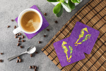 Load image into Gallery viewer, Seahorse  Coasters - Set of 4 Lightweight Foam, Absorbent Drink Coasters