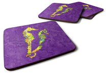 Load image into Gallery viewer, Seahorse  Coasters - Set of 4 Lightweight Foam, Absorbent Drink Coasters