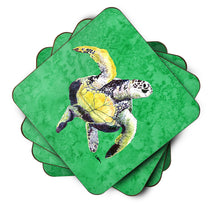 Load image into Gallery viewer, Turtle  Coasters - Set of 4 Lightweight Foam, Absorbent Drink Coasters
