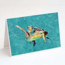 Load image into Gallery viewer, Loggerhead Turtle  Hi Five Greeting Cards -  Blank Note Cards – 8-Pack of Artist-Designed Cards with Envelopes