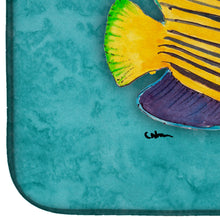 Load image into Gallery viewer, Tropical Fish Dish Drying Mat – Absorbent, Artistic Kitchen Essentials 8674DDM