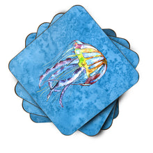 Load image into Gallery viewer, Jellyfish  Coasters - Set of 4 Lightweight Foam, Absorbent Drink Coasters