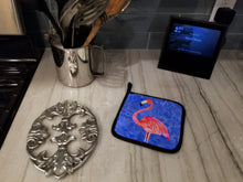 Load image into Gallery viewer, Flamingo Pot Holders - Set of 2 Decorative Kitchen Helpers | Made in the USA 8685PTHD