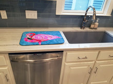 Load image into Gallery viewer, Flamingo Dish Drying Mat – Absorbent, Artistic Kitchen Essentials 8686DDM