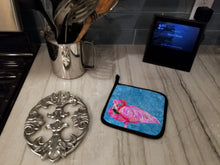Load image into Gallery viewer, Flamingo Pot Holders - Set of 2 Decorative Kitchen Helpers | Made in the USA 8686PTHD