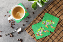 Load image into Gallery viewer, Frog  Coasters - Set of 4 Lightweight Foam, Absorbent Drink Coasters