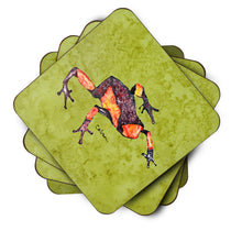 Load image into Gallery viewer, Frog  Coasters - Set of 4 Lightweight Foam, Absorbent Drink Coasters