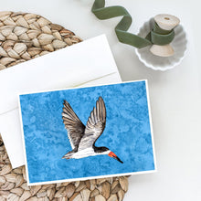 Load image into Gallery viewer, Bird on Blue Greeting Cards -  Blank Note Cards – 8-Pack of Artist-Designed Cards with Envelopes