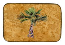 Load image into Gallery viewer, Palm Tree on Gold Dish Drying Mat – Absorbent, Artistic Kitchen Essentials 8706DDM