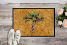 Load image into Gallery viewer, Palm Tree on Gold Doormat - 24x36 Decorative Floor Mat – Indoor/Outdoor Rug