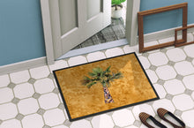 Load image into Gallery viewer, Palm Tree on Gold Doormat - 24x36 Decorative Floor Mat – Indoor/Outdoor Rug