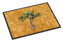 Load image into Gallery viewer, Palm Tree on Gold Doormat - 24x36 Decorative Floor Mat – Indoor/Outdoor Rug