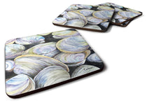 Load image into Gallery viewer, Clam Quahog  Coasters - Set of 4 Lightweight Foam, Absorbent Drink Coasters