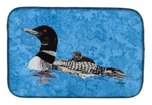 Load image into Gallery viewer, Momma and Baby Loon Dish Drying Mat – Absorbent, Artistic Kitchen Essentials 8718DDM