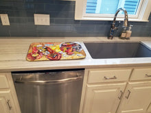Load image into Gallery viewer, Lobster with Old Bay Dish Drying Mat – Absorbent, Artistic Kitchen Essentials 8719DDM