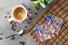 Load image into Gallery viewer, Lobster Bouys  Coasters - Set of 4 Lightweight Foam, Absorbent Drink Coasters