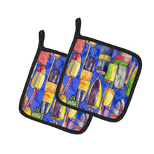 Load image into Gallery viewer, Lobster Bouys  Pot Holders - Set of 2 Decorative Kitchen Helpers | Made in the USA 8723-3PTHD
