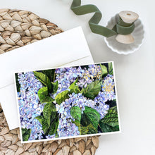 Load image into Gallery viewer, Hydrangea Greeting Cards -  Blank Note Cards – 8-Pack of Artist-Designed Cards with Envelopes