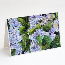 Load image into Gallery viewer, Hydrangea Greeting Cards -  Blank Note Cards – 8-Pack of Artist-Designed Cards with Envelopes