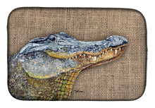Load image into Gallery viewer, Alligator Dish Drying Mat – Absorbent, Artistic Kitchen Essentials 8733DDM