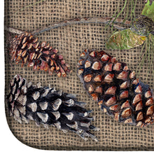 Load image into Gallery viewer, Pine Cones Dish Drying Mat – Absorbent, Artistic Kitchen Essentials 8735DDM