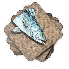 Load image into Gallery viewer, Fish Speckled Trout Coasters - Set of 4 Lightweight Foam, Absorbent Drink Coasters