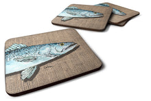 Load image into Gallery viewer, Fish Speckled Trout Coasters - Set of 4 Lightweight Foam, Absorbent Drink Coasters