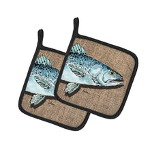 Load image into Gallery viewer, Fish Speckled Trout Pot Holders - Set of 2 Decorative Kitchen Helpers | Made in the USA 8737PTHD