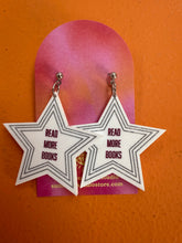 Load image into Gallery viewer, "Read More Books" Star Earrings