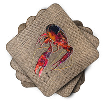 Load image into Gallery viewer, Crawfish  Coasters - Set of 4 Lightweight Foam, Absorbent Drink Coasters