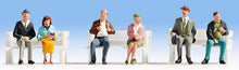 Load image into Gallery viewer, Noch 15242 HO Scale Seated Passengers w/Legs -- pkg(6)