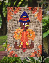 Load image into Gallery viewer, Thanksgiving Turkey Pilgrim Fleur de lis Garden Flag – Decorative Outdoor Yard Flag