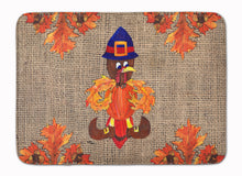 Load image into Gallery viewer, Thanksgiving Turkey Pilgram Fleur de lis Machine Washable Memory Foam Mat 8743RUG