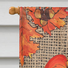 Load image into Gallery viewer, Thanksgiving Turkey Fleur de lis Flag Canvas House Size