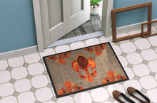 Load image into Gallery viewer, Thanksgiving Turkey Fleur de lis Doormat - 24x36 Decorative Floor Mat – Indoor/Outdoor Rug