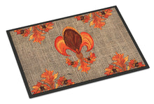 Load image into Gallery viewer, Thanksgiving Turkey Fleur de lis Doormat - 24x36 Decorative Floor Mat – Indoor/Outdoor Rug
