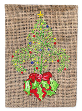 Load image into Gallery viewer, Christmas Tree Fleur de lis Flag Canvas House Size