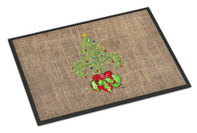 Load image into Gallery viewer, Christmas Tree Fleur de lis Doormat - 24x36 Decorative Floor Mat – Indoor/Outdoor Rug